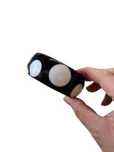 Preloved Bangles: B&W DOTTY BANGLE