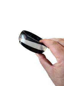 BLACK & CLEAR BANGLE