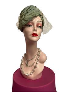 Hats Headwear: MINT & GOLD PEARL HAT