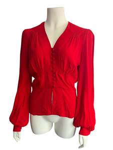 Sz 12: HOUSE OF FOXY RED SHIRT | 12