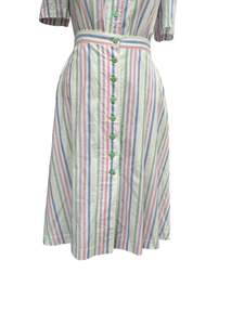 Sz 14: PASTEL STRIPED SKIRT | 14