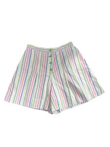 Sz 14: PASTEL STRIPED SHORTS | 14