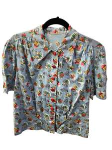 BLUE ASIAN PRINT SHIRT | 14