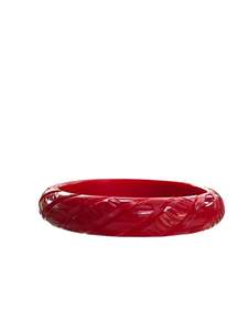 Rewind Necklaces: RED CARVE  BANGLE