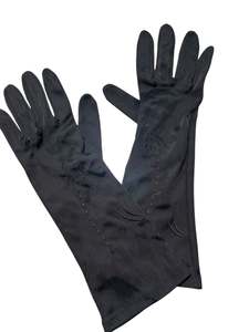 Gloves: BLACK MID LENGTH GLOVES 7.5