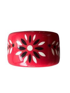 WIDE RED BANGLE