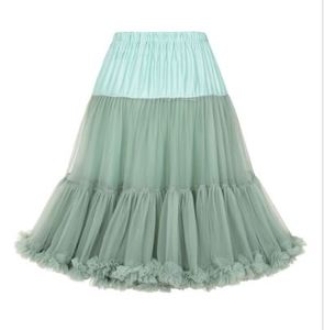Petticoats: NEW! SAGE GREEN DOUBLE PETTICOAT