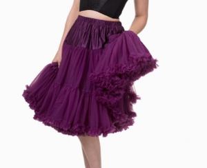 Petticoats: AUBERGINE DOUBLE PETTICOAT