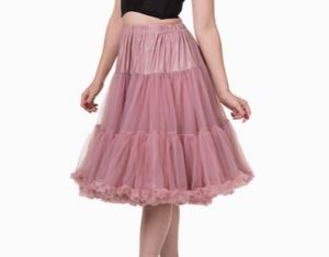 Petticoats: DUSKY PINK DOUBLE PETTICOAT - PREORDER