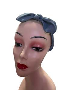 DENIM BOW HAIR BAND
