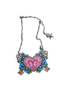 Jewellery 1: PUNKY PINS KEY & HEART NECKLACE