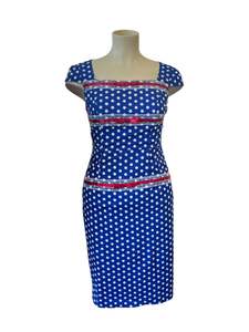 REBEL LOVE BLUE POLKA DOT DRESS| L