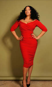 Dresses 1: LAURA BYRNES RED MONICA DRESS | L