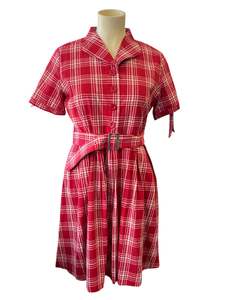 LINDY BOP RED GINGHAM DRESS | 22
