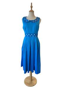 Dresses 1: LINDY BOP BLUE POLKADOT DRESS | 12