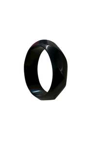 SWIRLING BLACK BANGLE