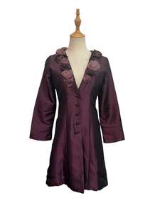 Sale: PLUM ROSETTE JACKET | 10