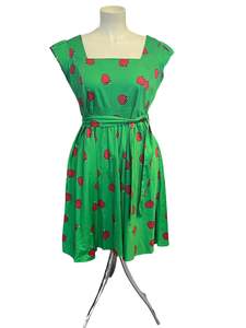 Sz 18: LADY VINTAGE APPLE DRESS  | 18