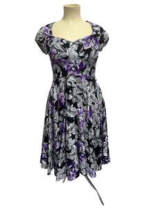 Products: BELLE POGUE - PURPLE FLORAL DRESS sz14