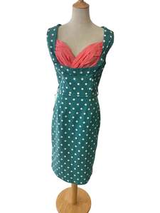 Sz 12: LINDY BOP VANESSA TEAL DRESS | 12