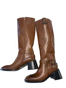 Rewind Shoes: MAHER BROWN BUCKLE BOOTS | 41
