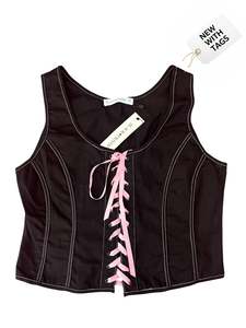 BLACK FRIDAY DENIM CORSET TOP | 12