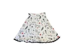 Sz 14: HELLBUNNY TATTOO SKIRT  | L