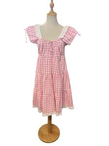 Sz 10: DANGERFIELD PINK GINGHAM DRESS | 10