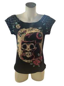 Sz 10: TOO FAST SQUIRREL SKULL TOP | S