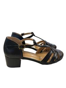 Rewind Shoes: PRINCESS HIGHWAY BLACK HEELS  | 38