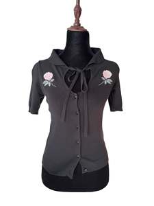Sz8: BLACK ROSE CARDIGAN | 8