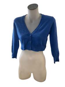Sz 12: BLUE MAK CARDIGAN | M