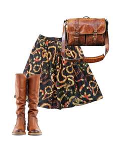 Sz 14: DANGERFIELD SNAKE SKIRT | 14