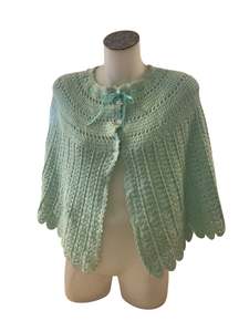 Sz 10: MINT CROCHET CAPELET