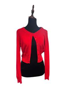 REVIEW RED CARDIGAN | 10