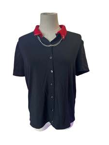 Sz 12: BLACK FRIDAY CHAIN TOP | L