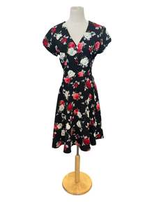 HELL BUNNY ROSES SWING DRESS | M