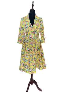 LINDY BOP YELLOW BLOOM DRESS | 12