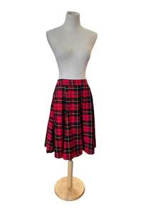 REVIVAL RED TARTAN SKIRT | 10