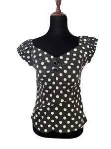 COLLECTIF BLACK POLKADOT TOP | 10