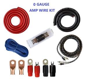 Car Audio: SUPER POWER  0 GAUGE AMP WIRING KIT  ~~ BEST QUALITY   ~~  5300W