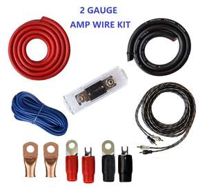 Car Audio: SUPER POWER  2 GAUGE AMP WIRING KIT  ~~ BEST QUALITY   ~~  4000W