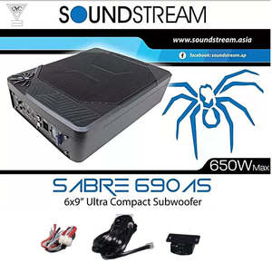 Soundstream Sabre-690AS Underseat 6" x 9" ACTIVE SUBWOOFER（Built in Amplifier） (Copy)