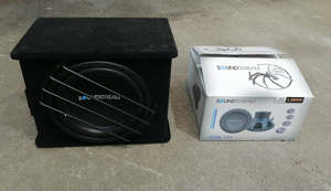 Soundstream SUB + box + 500W Amplifier - 12" RUB.124 500W RMS Subwoofer