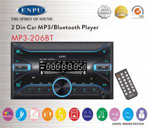 ENPU Double Din 60w x 4 Bluetooth USB MP3 AUX & NZ FM