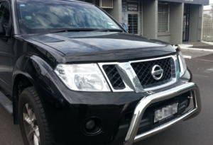 Chrome Steel Nudge Bar Bull Bar Grille Guard Suits Nissan NARAVA D40 2006 - 2015