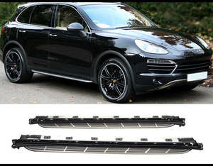 Side Step Trim Running Board Nerf Bar Aluminum For PORSCHE CAYENNE 2011 - 2017