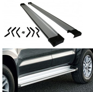 Running Board: Aluminum SIDE STEPS RUNNING BOARD  For Toyota Hilux 2005-2015 Model