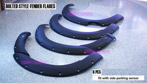 MATT BLACK FENDER FLARE WHEEL ARCH WITH NUT FOR FORD RANGER PX3  2019+