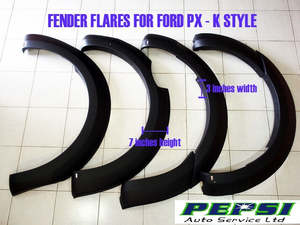 Fender Flare: MATT BLACK OEM LOOKING  FENDER FLARE WHEEL ARCH  FOR FORD RANGER PX1 2012 - 2015